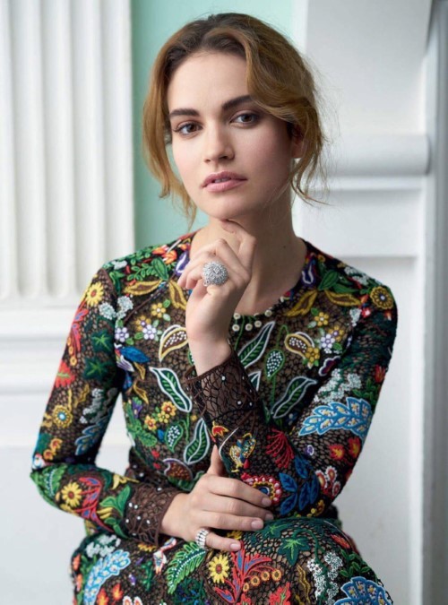 Lily James Thomas Schenk Photoshoot 2015 1  nude photo
