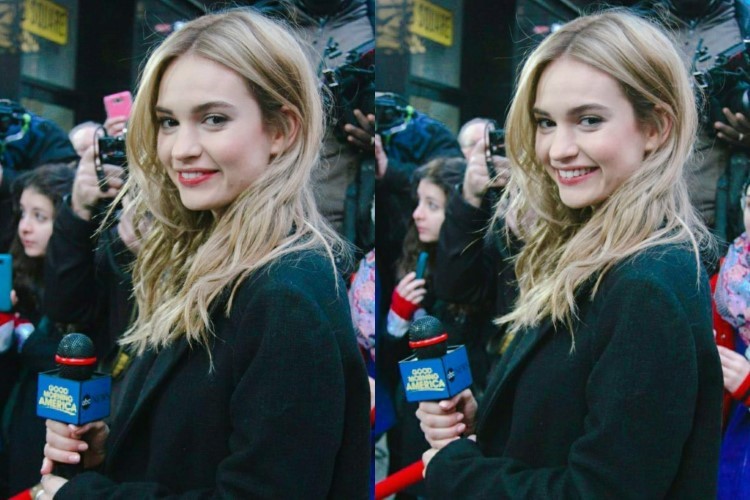 Lily James Very Cute  nude photo