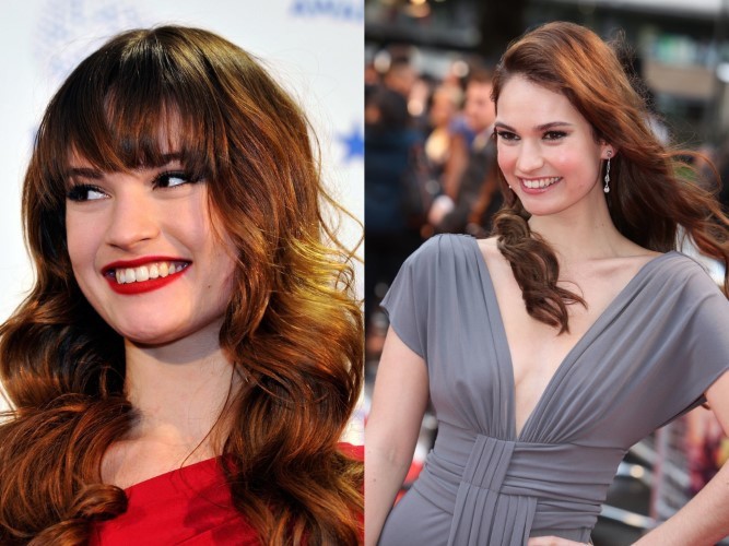 Lily James Younger Cutie  nude photo