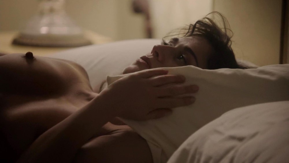 Lizzy Caplan Perky Nipples Scene  nude photo