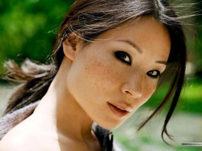 Lucy Liu Freckles  nude photo