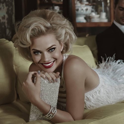 Margot Robbie Marilyn Monroe Vibes  nude photo