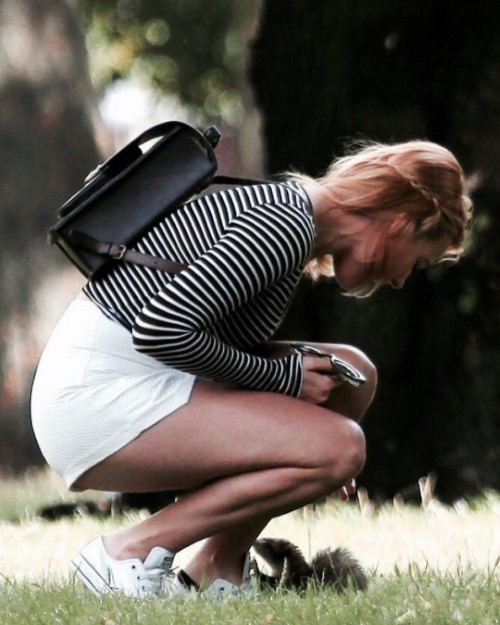 Margot Robbie Walking In The Park 1  nude photo