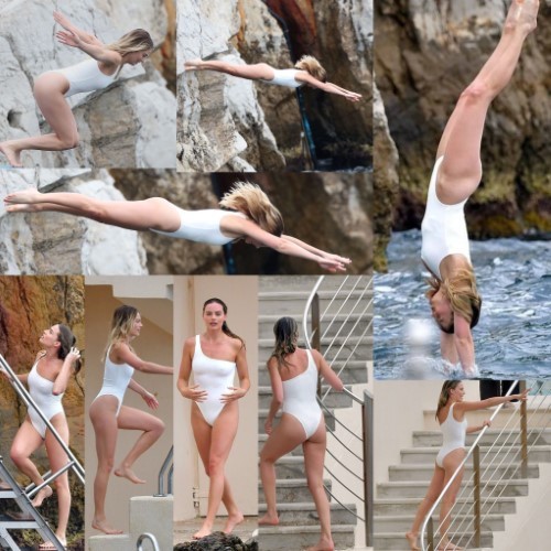 Margot Robbie White Swimwear  nude photo