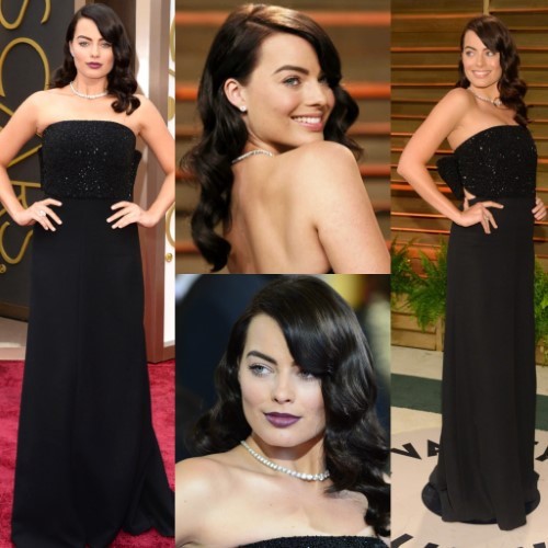 Margot Robbie With Dark Hair  nude photo