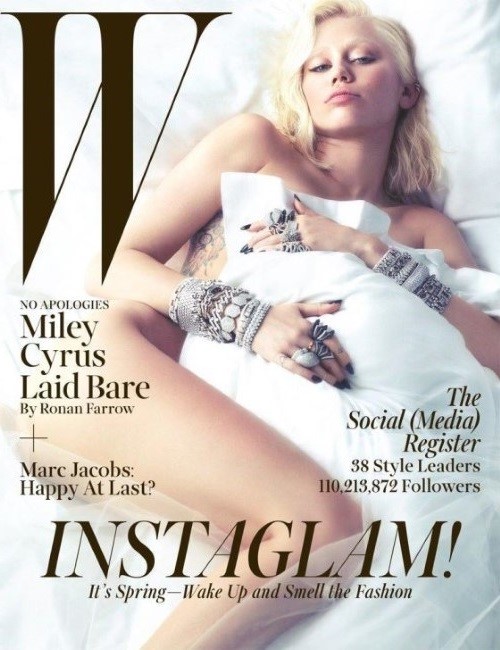 Miley Cyrus Nude For W Magazine  nude photo