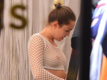 Miley Cyrus Shows Her Nipple While Trying On A Wedding Dress  nude photo