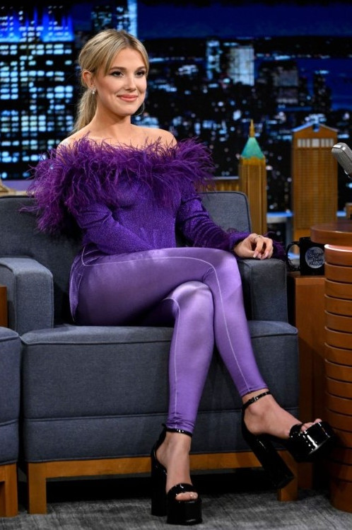 Millie Bobby Brown At Tonight Show Starring Jimmy Fallon  nude photo
