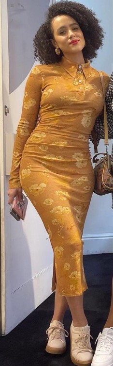 Nathalie Emmanuel Amazing Figure In Tight Dress  nude photo