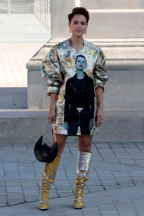 Nathalie Emmanuel At Louis Vuitton Spring Summer 2023 Fashion Show In Paris 1  nude photo