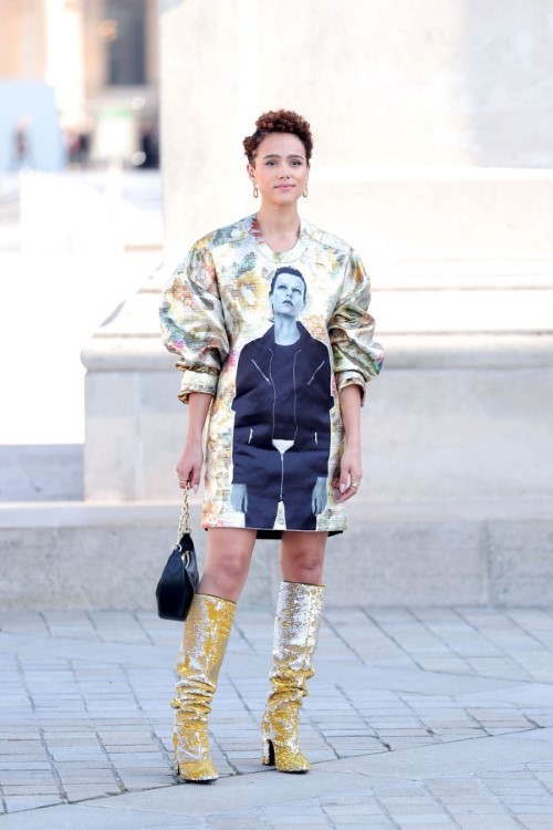 Nathalie Emmanuel At Louis Vuitton Spring Summer 2023 Fashion Show In Paris 3  nude photo