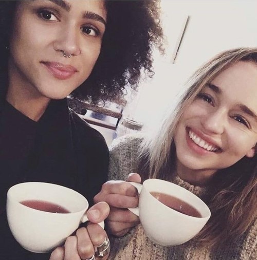 Nathalie Emmanuel Being Adorable With Emilia  nude photo