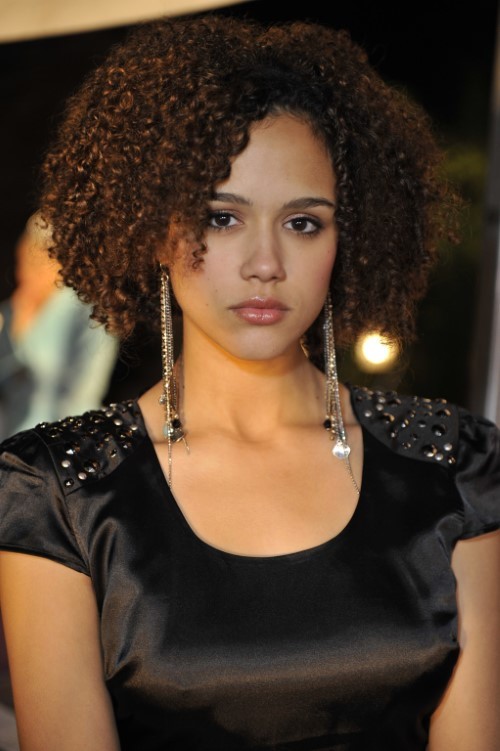 Nathalie Emmanuel Black Dress(2)  nude photo