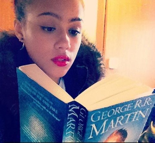 Nathalie Emmanuel Engrossed In A Storm Of Swords  nude photo