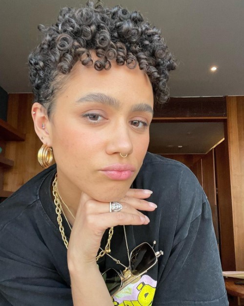 Nathalie Emmanuel Feeling Her New Hair  nude photo