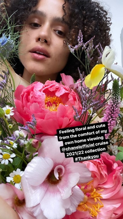 Nathalie Emmanuel Floral  nude photo