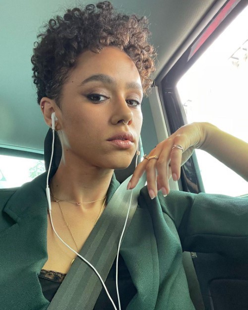 Nathalie Emmanuel On Her Way To The BAFTA Craft Awards  nude photo