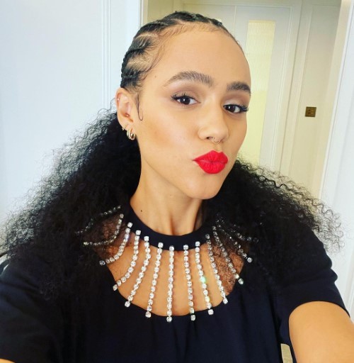 Nathalie Emmanuel Red Lips  nude photo