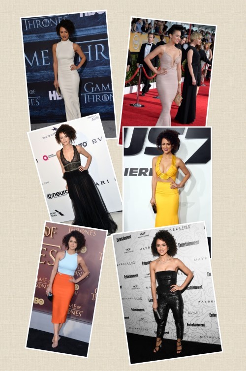 Nathalie Emmanuel Sexy Actress Collage Photos  nude photo