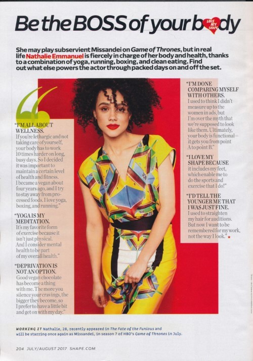 Nathalie Emmanuel Shape Magazine(1)  nude photo