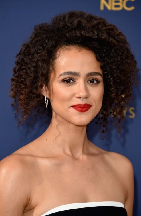 Nathalie Emmanuel She Looks Beautiful With That Red Lipstick Wonderful Photo  nude photo
