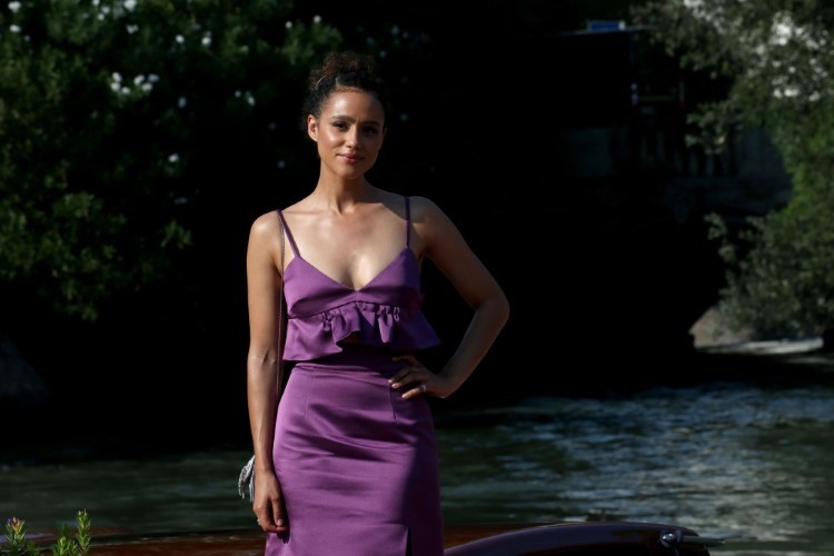 Nathalie Emmanuel Venice Photocall Outdoors  nude photo