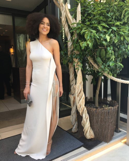 Nathalie Emmanuel White Dress(1)  nude photo