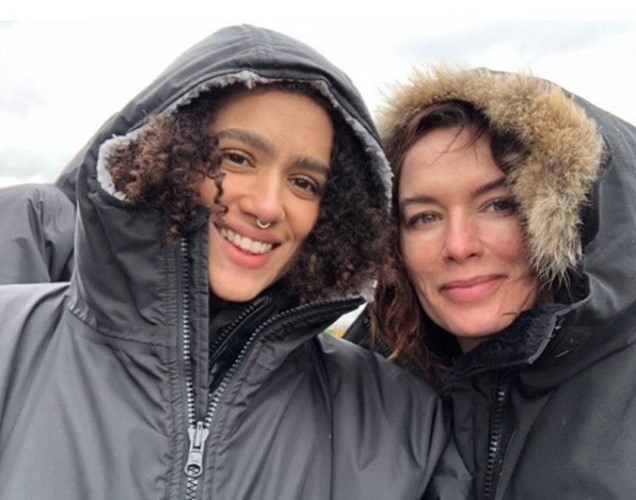 Nathalie Emmanuel With Lena Heady  nude photo