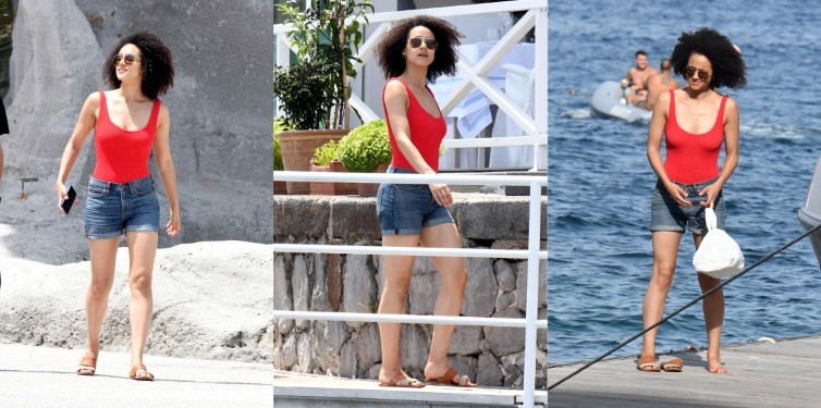 Nathalie Looking Cute At The Beach  nude photo