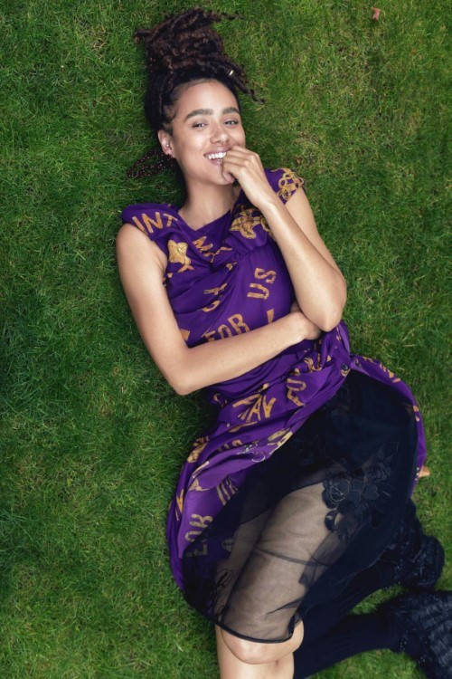 Nathalie Lying In The Grass  nude photo