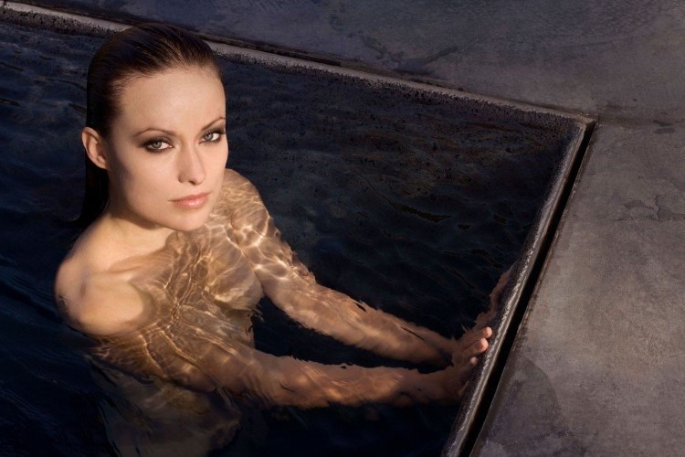Olivia Wilde Topless In The Pool  nude photo