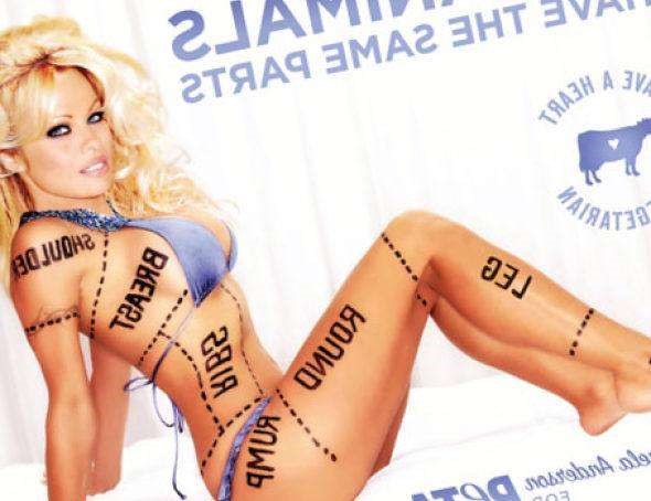 Pamela Anderson Peta Ad Banned  nude photo
