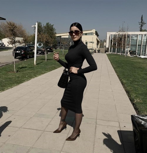 Paulina Gaitan Black Dress  nude photo