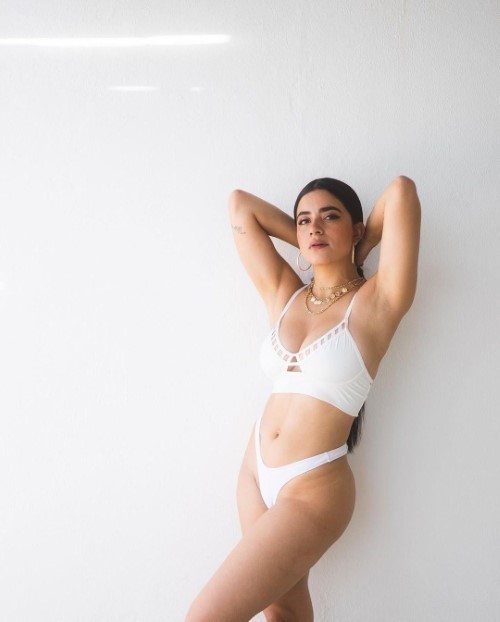 Paulina Gaitan Shinning In White Bikini  nude photo