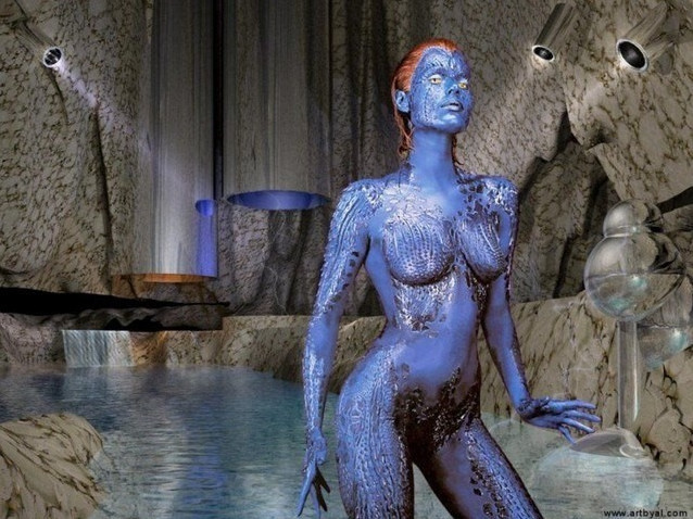 Rebecca Romijn As Mystique Nude  nude photo