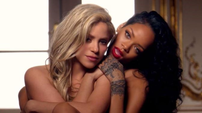 Rihanna And Shakira  nude photo