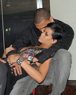 Rihanna Chris Brown  nude photo