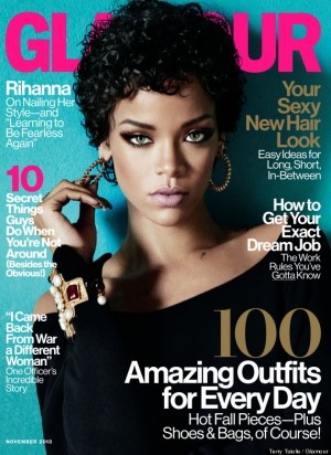 Rihanna Glamour Magazine 2013  nude photo