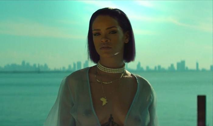 Rihanna Nude Nipples Sexy Topless Needed Me Music Video 02  nude photo