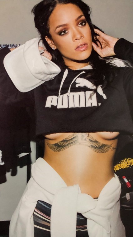 Rihanna On Set For PUMA Photoshoot (2015)  nude photo