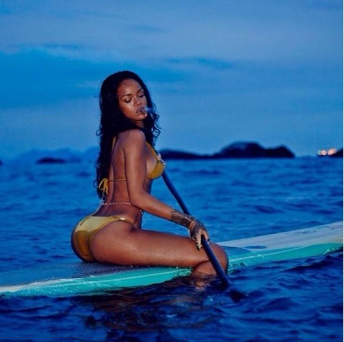 Rihanna Paddling  nude photo