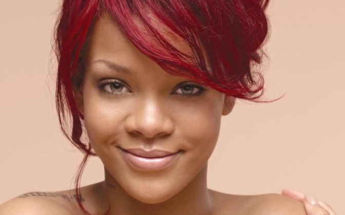 Rihanna Red Hair  nude photo