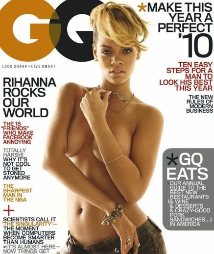 Rihanna Topless Magazine Cover  nude photo