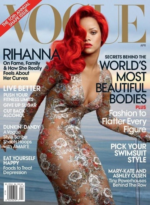 Rihanna Vogue Cover  nude photo