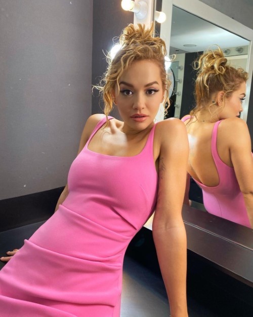 Rita Ora Lovely In Pink  nude photo