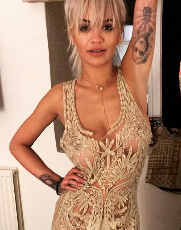 Rita Ora See Through Tits  nude photo