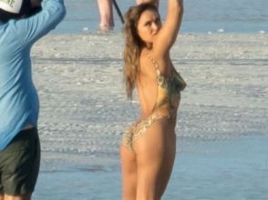 Ronda Rousey Behind The Scenes Beach Body Paint Pics Leaked  nude photo