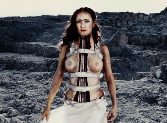 Salma Hayek Naked Topless Big Tits  nude photo