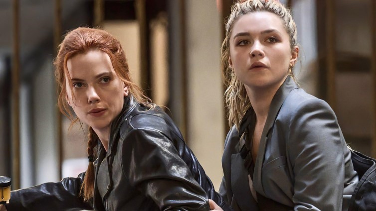 Scarlett Johansson Filming Black Widow With Florence Pugh  nude photo