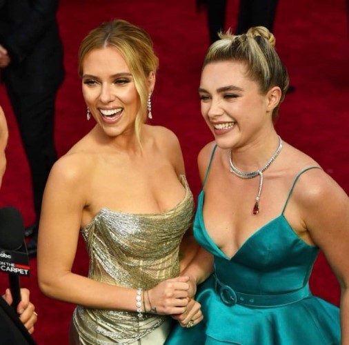 Scarlett Johansson Oscars With Florence Pugh  nude photo